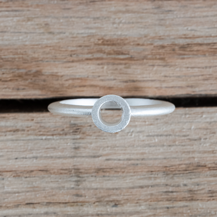 5mm Round Silver Sterling Collet Ring Casting