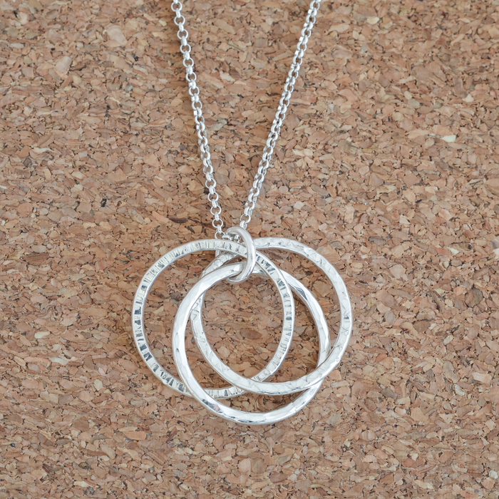 Silver Trinity Pendant Saturday 18th October 10-2 pm with Ela Good