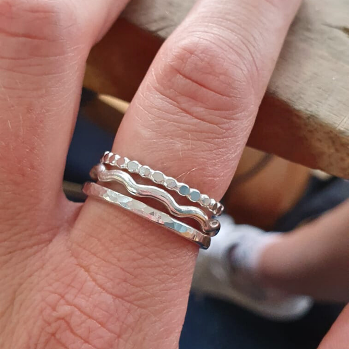 Silver Stacking Rings Saturday 25th October 10-1pm with Sarah Reece