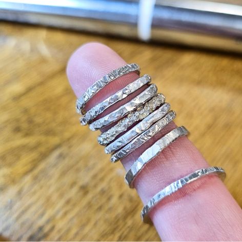 TEENS 14-18: Silver Stacking Rings Saturday 21st February 10-1pm with Kirsten Hendrich