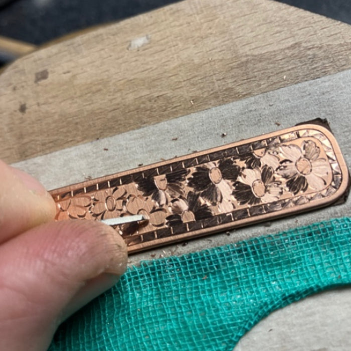 Intermediate Hand Engraving for Jewellers: Saturday and Sunday 13th and 14th March 2027 10-5pm with John Cook