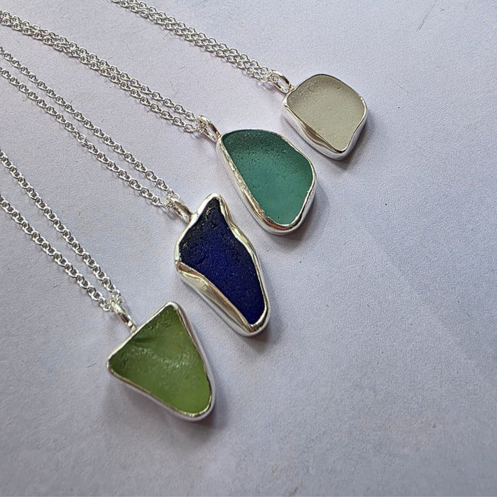 Sea Glass Setting: Silver Pendant Saturday 22nd August 10-5pm with Kirsten Hendrich