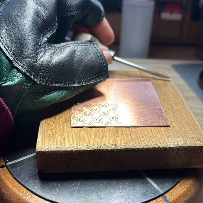 Intermediate Hand Engraving for Jewellers: Saturday and Sunday 13th and 14th March 2027 10-5pm with John Cook