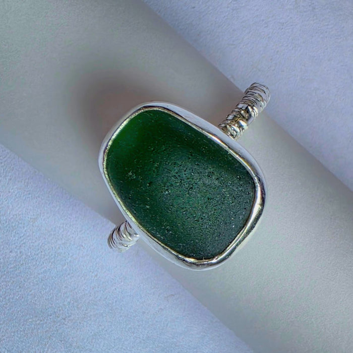Sea Glass Setting: Silver Ring Sunday 25th October 10-5pm with Amy Hubbard