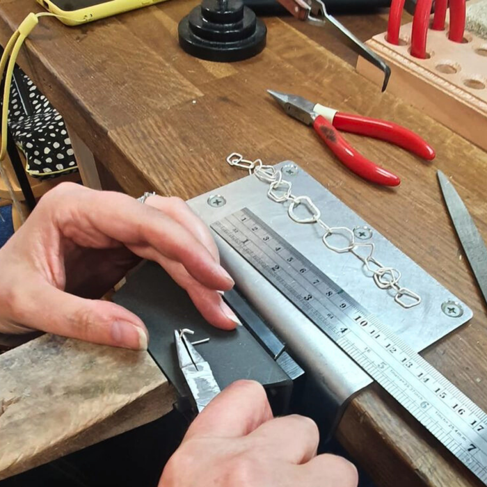 Silver Chain Bracelet Workshop Saturday 4th October 10-5pm with Kirsten Hendrich